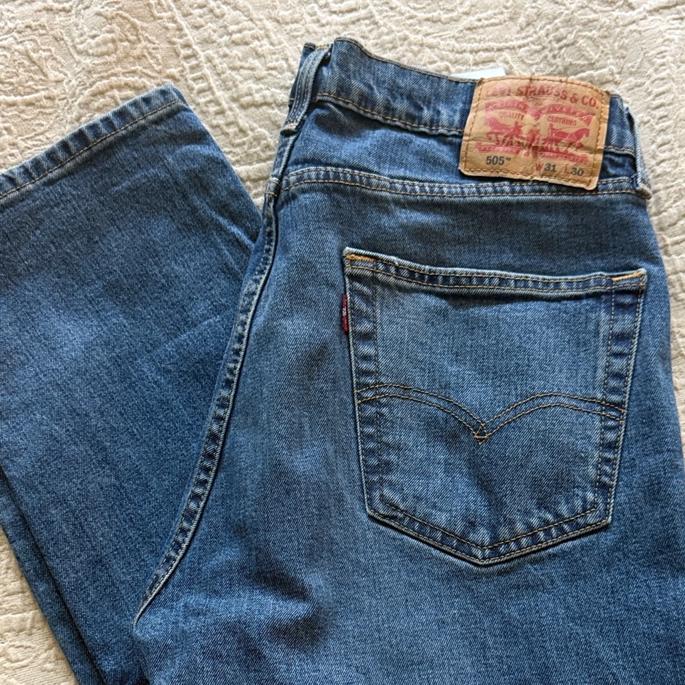 Levi's Men's Straight Fit Blue Jeans